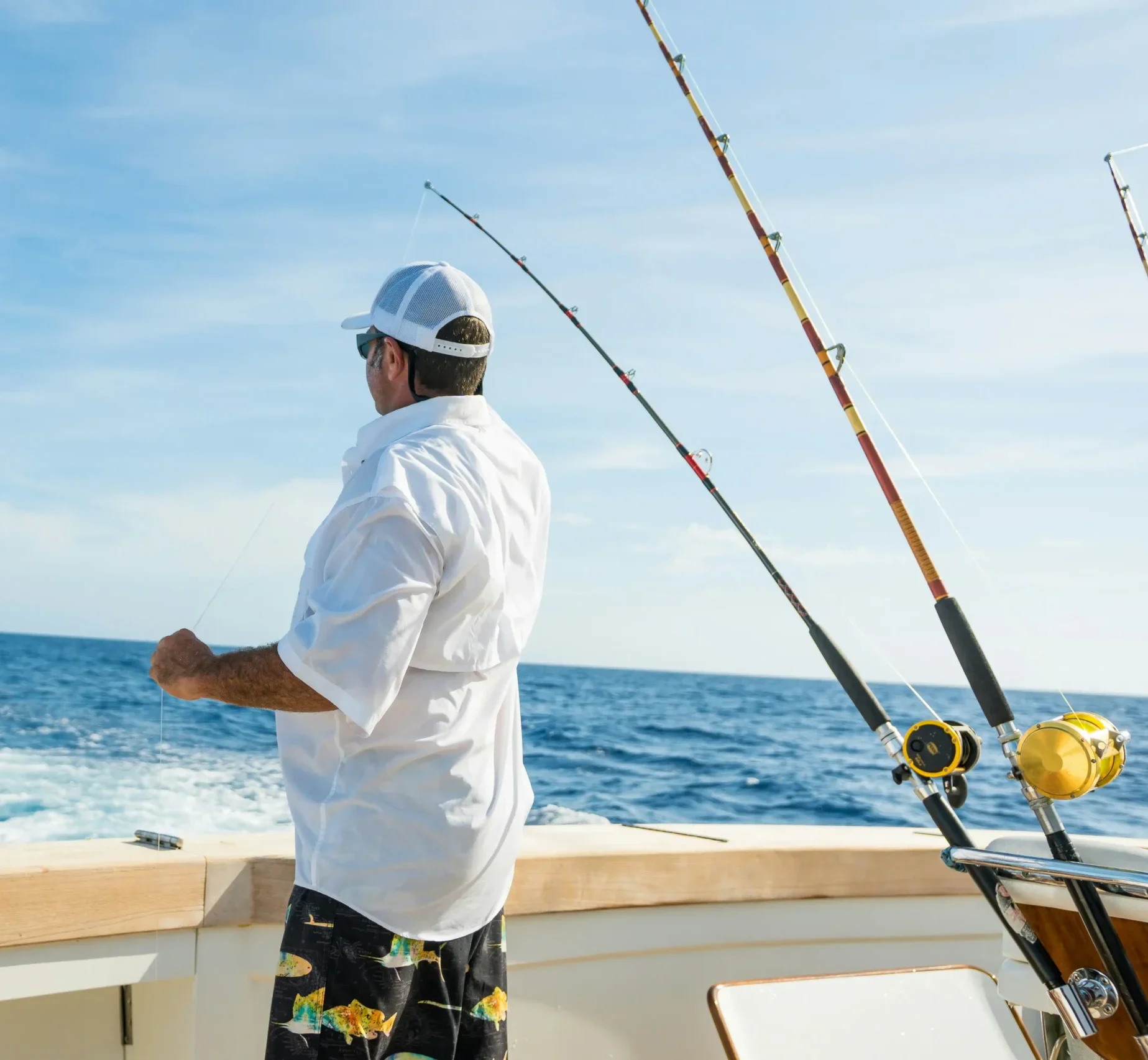 Dia de pesca deportiva.