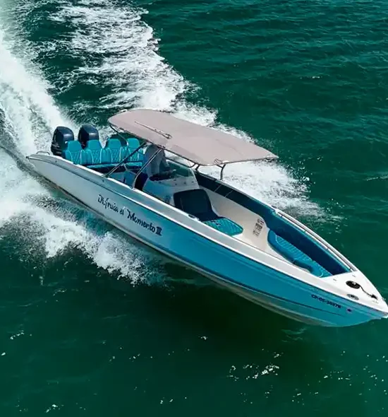 LANCHA DISFRUTA EL MOMENTO DE 28FT